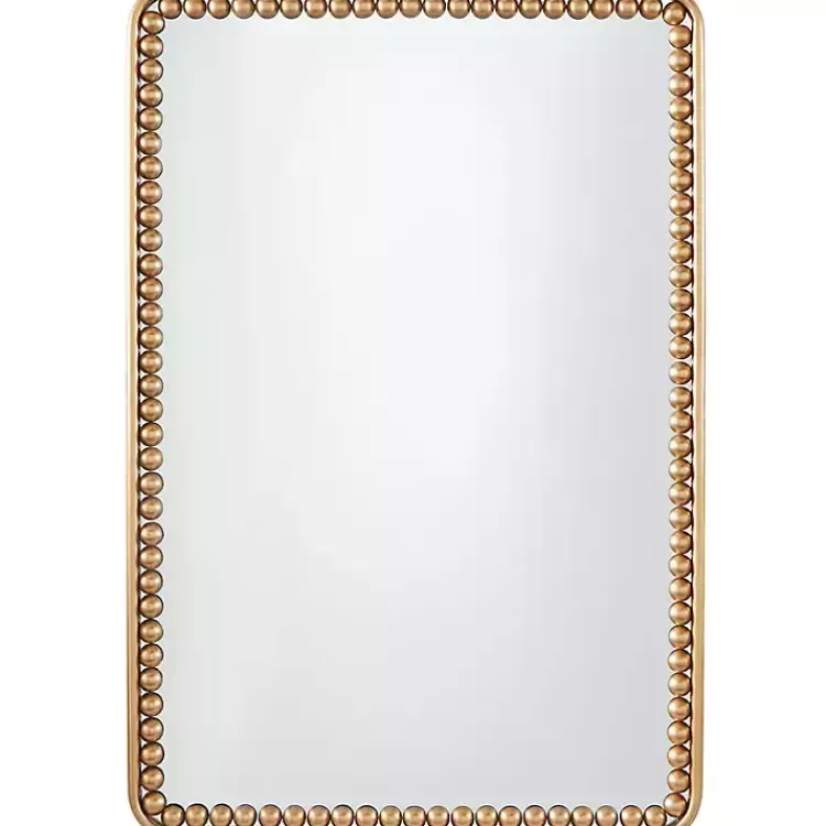 Gold Rounded Rectangle Wall Mirror>Kirklands Home Fashion