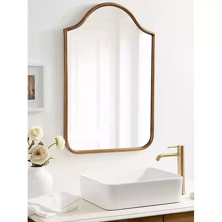 gold_scalloped_arch_fellows_wall_mirror_5.webp Scalloped Arch Fellows Wall Mirror>Kirklands Home Fashion