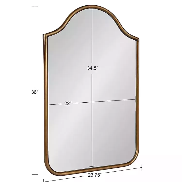 gold_scalloped_arch_fellows_wall_mirror_9.webp Scalloped Arch Fellows Wall Mirror>Kirklands Home Fashion