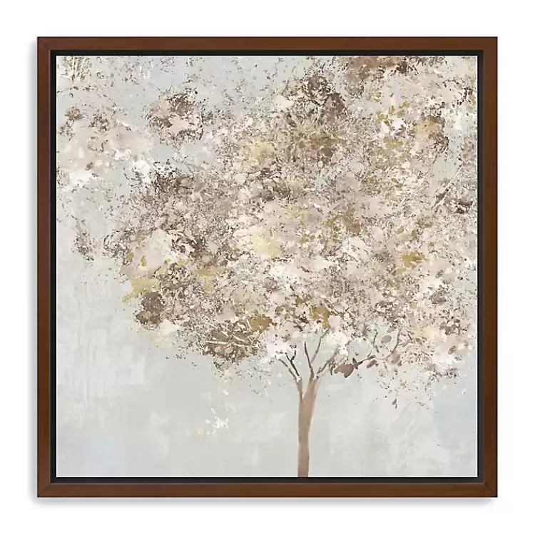 Gold Shimmering Tree Framed Canvas Art Print>Kirklands Home Discount