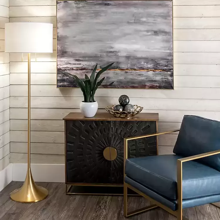Gold Sleek Modern Floor Lamp>Kirklands Home Store