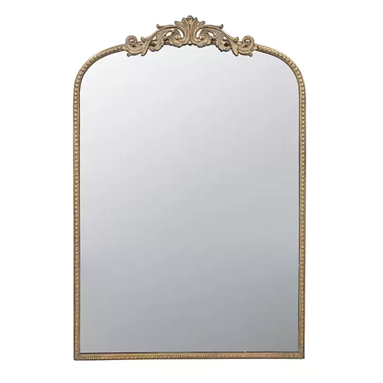 Gold Studded Scroll Arched Mirror, 36 in.>Kirklands Home Cheap
