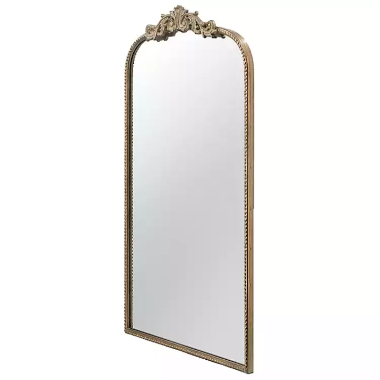 Gold Studded Scroll Arched Mirror, 42 in.>Kirklands Home Best Sale
