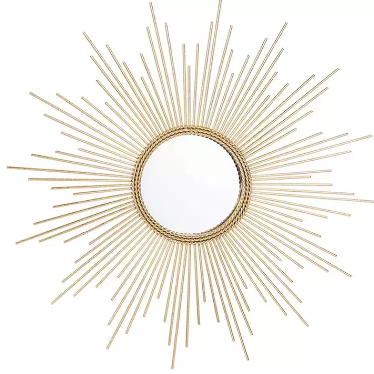 Gold Sunburst Nahla Wall Mirror>Kirklands Home Flash Sale