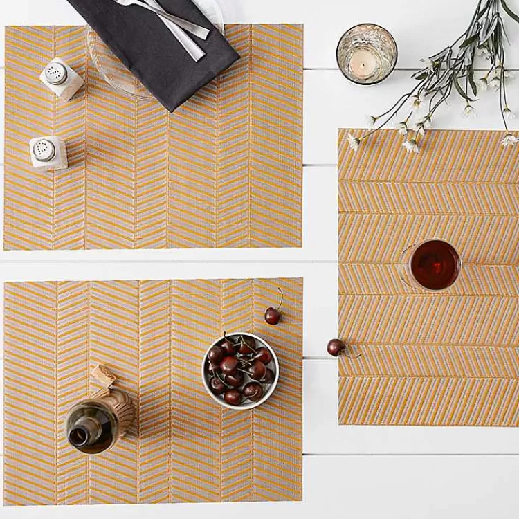 Textured Twill Weave Placemats, Set of 6>Kirklands Home Fashion