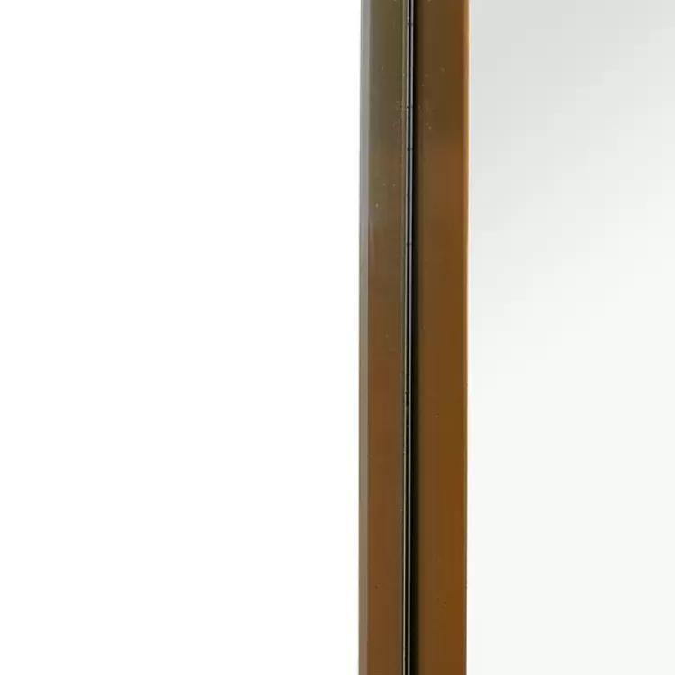 Gold Thin Iron Frame Curved Corner Mirror>Kirklands Home Sale