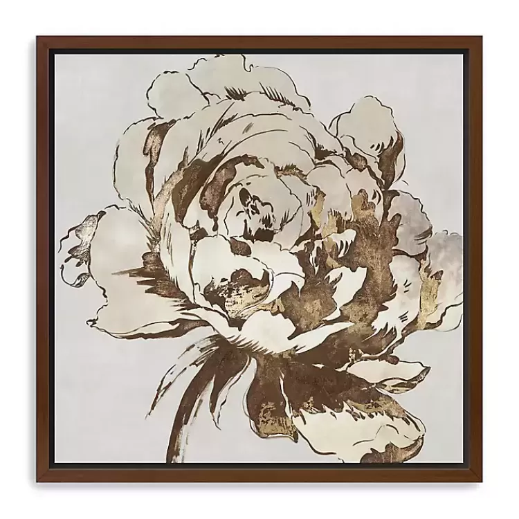 Golden Blossom I Framed Canvas Art Print>Kirklands Home Cheap