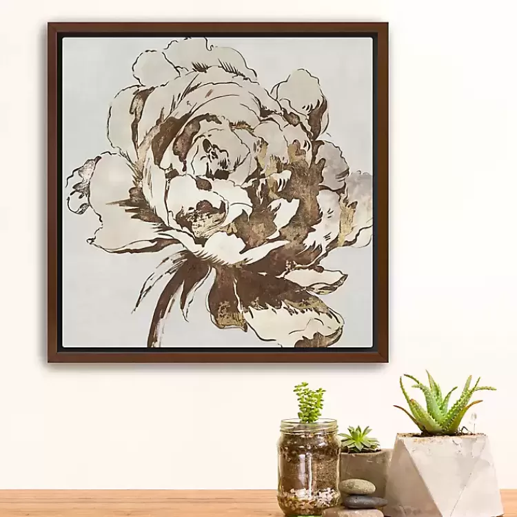 Golden Blossom I Framed Canvas Art Print>Kirklands Home Cheap