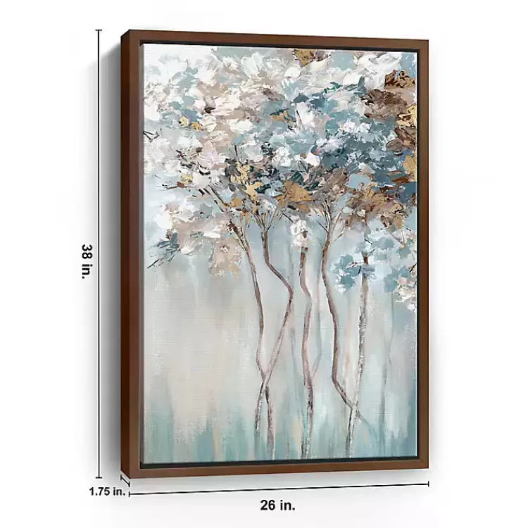golden_blue_forest_framed_canvas_art_print_2.webp Golden Blue Forest Framed Canvas Art Print>Kirklands Home Flash Sale