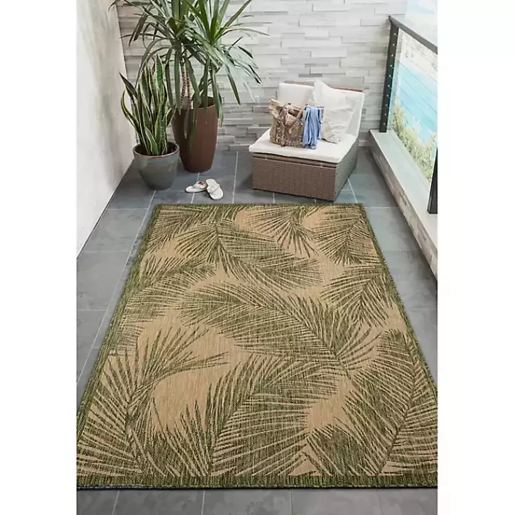 golden_green_palm_leaves_outdoor_area_rug_x_3-1.webp Golden Green Palm Leaves Outdoor Area Rug, 4x7>Kirklands Home Discount