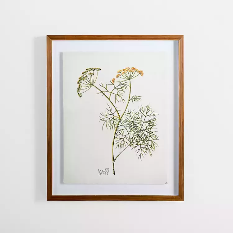 Golden Leaves Herbs Dill Framed Art Print>Kirklands Home New