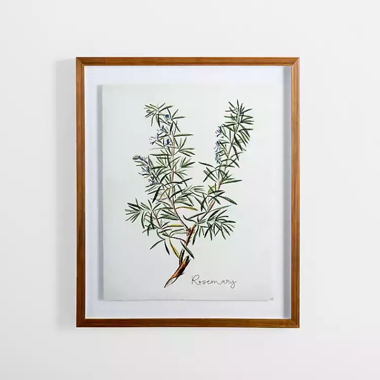 Golden Leaves Herbs Rosemary Framed Art Print>Kirklands Home Cheap
