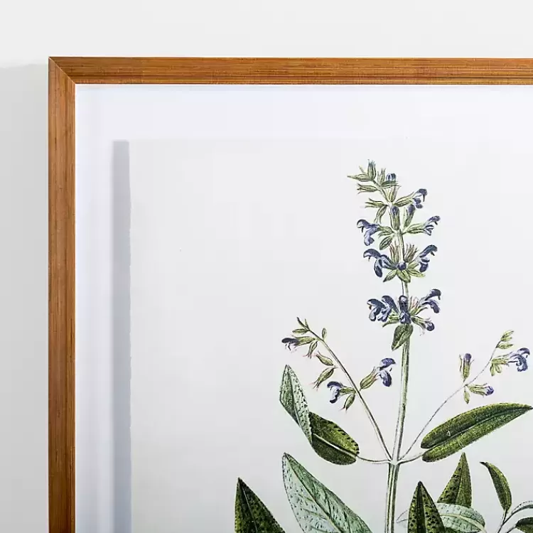 Golden Leaves Herbs Sage Framed Art Print>Kirklands Home Hot