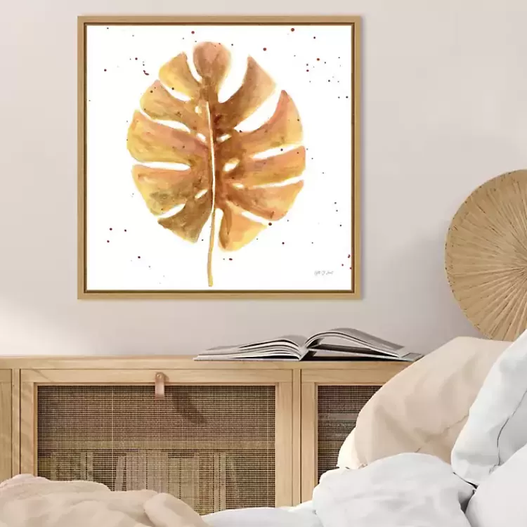 golden_palm_framed_canvas_art_print_4.webp Golden Palm Framed Canvas Art Print>Kirklands Home Store