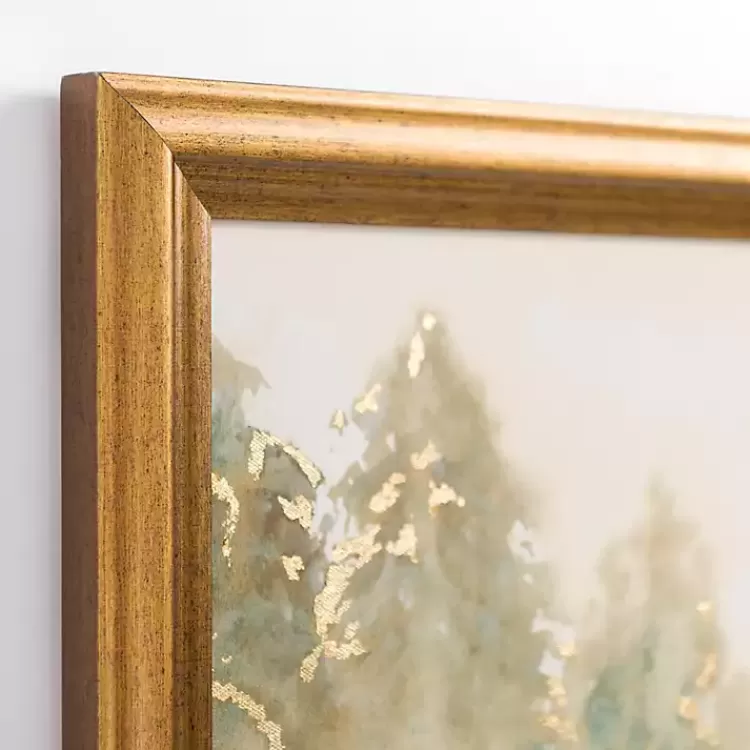 Golden Watercolor Treeline Framed Canvas Art Print>Kirklands Home Fashion