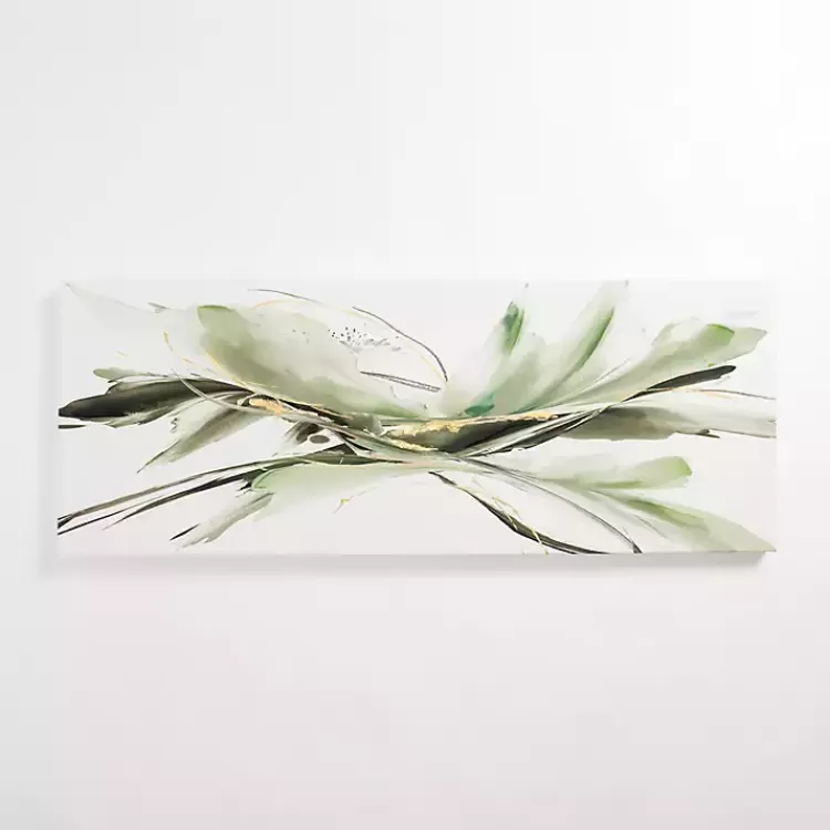 Graceful Greens Abstract Canvas Art Print>Kirklands Home New