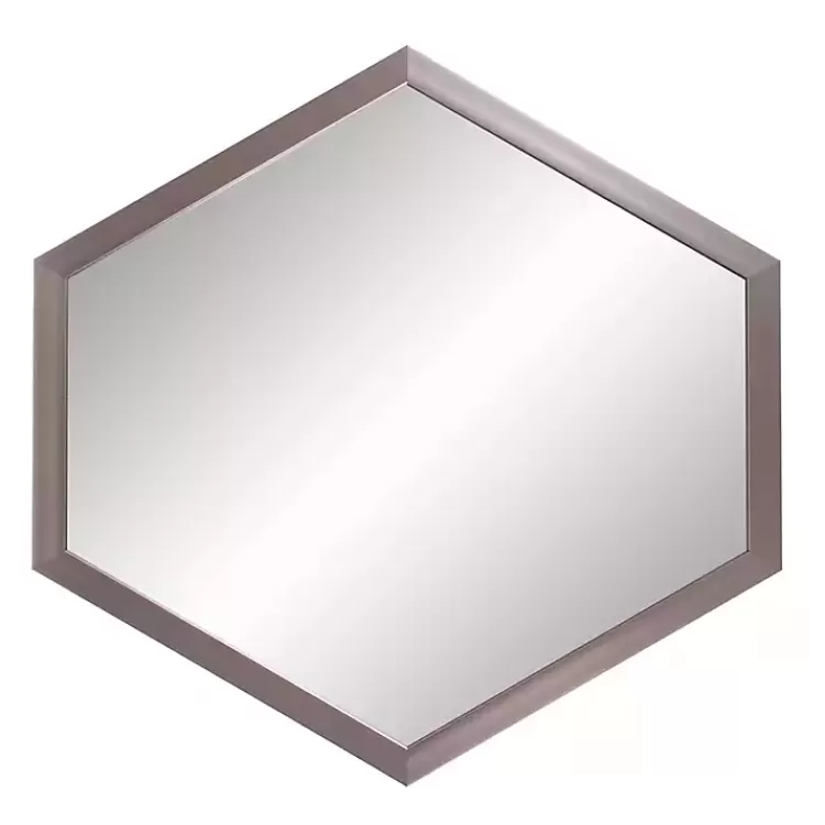 graphite_hexagon_wall_mirror_3.webp Graphite Hexagon Wall Mirror>Kirklands Home New