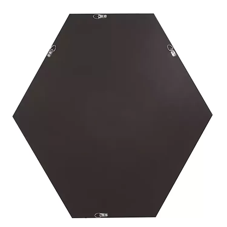 graphite_hexagon_wall_mirror_5.webp Graphite Hexagon Wall Mirror>Kirklands Home New