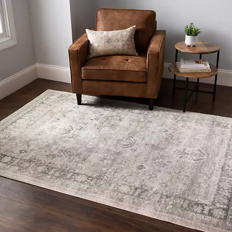 Graphite Rosette Area Rug, 7x9>Kirklands Home Cheap