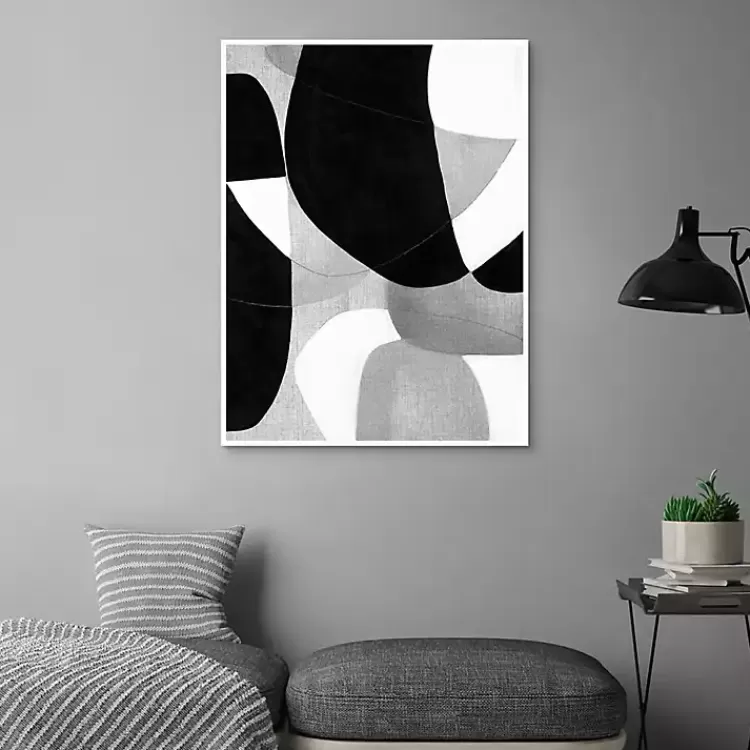 Gravity Abstract Framed Canvas Art Print>Kirklands Home Flash Sale