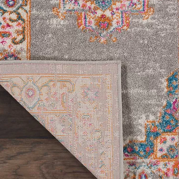 gray__pink_central_motif_botanical_area_rug_x_2-1.webp Gray & Pink Central Motif Botanical Area Rug, 9x12>Kirklands Home Fashion