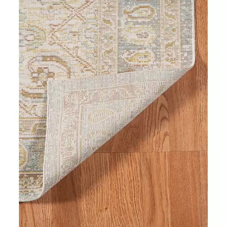 Gray and Beige Vintage Medallion Area Rug, 5x7>Kirklands Home Best