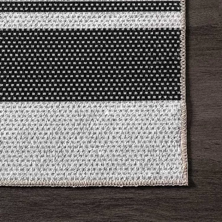 gray_and_black_striped_washable_area_rug_x_5.webp Gray and Black Striped Washable Area Rug, 5x8>Kirklands Home Hot