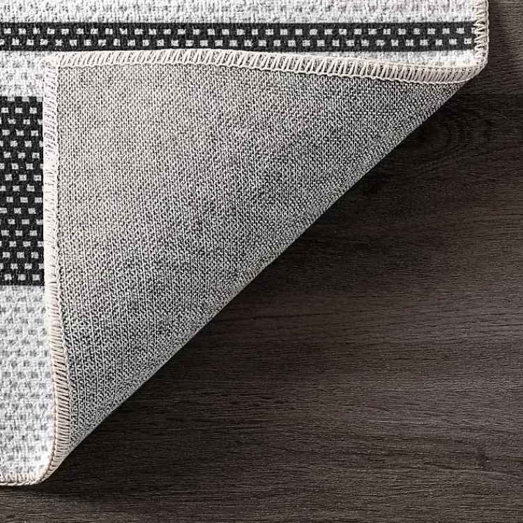gray_and_black_striped_washable_area_rug_x_6.webp Gray and Black Striped Washable Area Rug, 5x8>Kirklands Home Hot