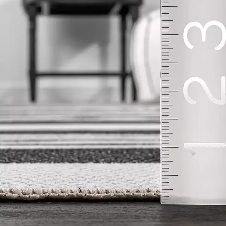 gray_and_black_striped_washable_area_rug_x_7.webp Gray and Black Striped Washable Area Rug, 5x8>Kirklands Home Hot