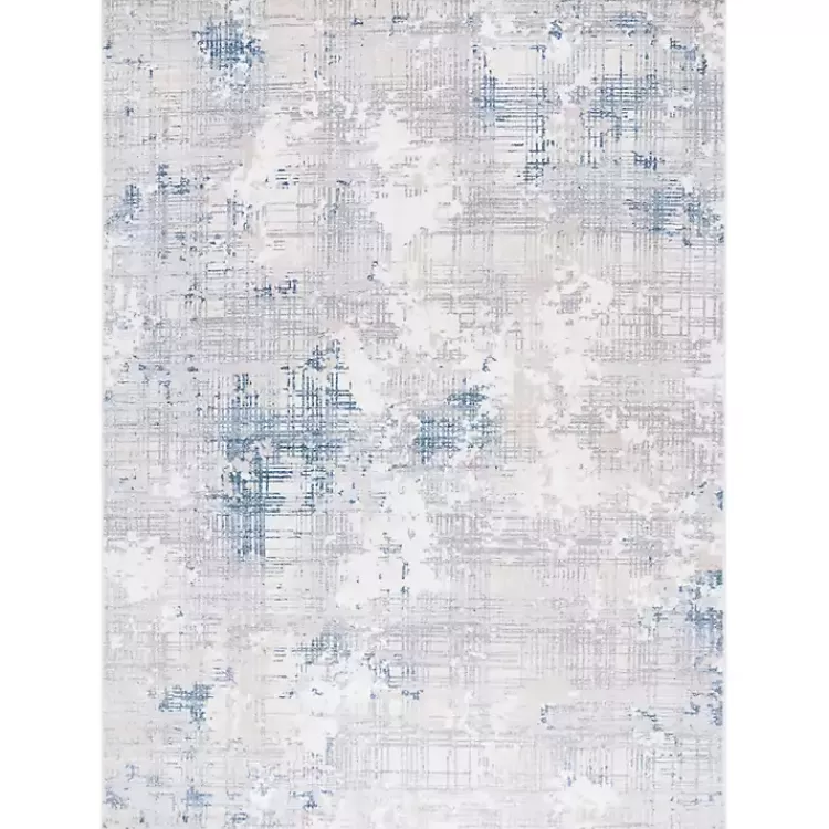 Gray and Blue Whisper Abstract Area Rug, 8x10>Kirklands Home Discount