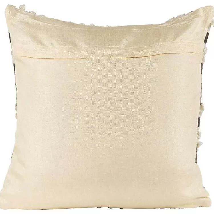 gray_and_cream_striped_indooroutdoor_pillow_4.webp Gray and Cream Striped Indoor/Outdoor Pillow>Kirklands Home Shop