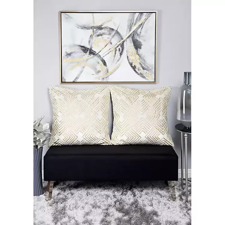 gray_and_gold_abstract_framed_canvas_art_print_3.webp Gray and Gold Abstract Framed Canvas Art Print>Kirklands Home Shop