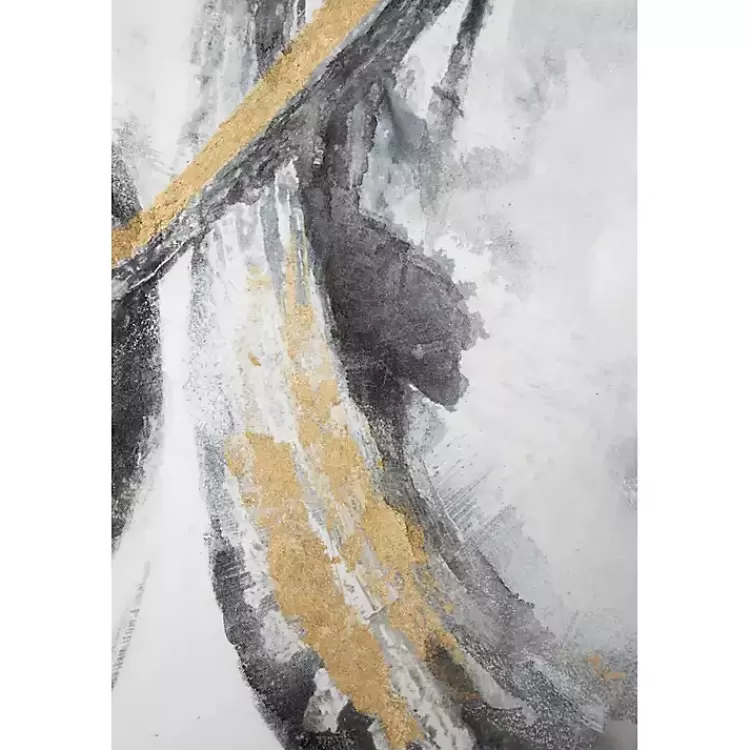 gray_and_gold_abstract_framed_canvas_art_print_4.webp Gray and Gold Abstract Framed Canvas Art Print>Kirklands Home Shop