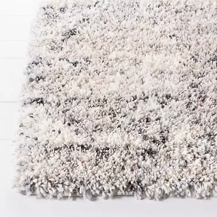 Gray and Ivory Fontana Shag Runner, 2x8>Kirklands Home Flash Sale