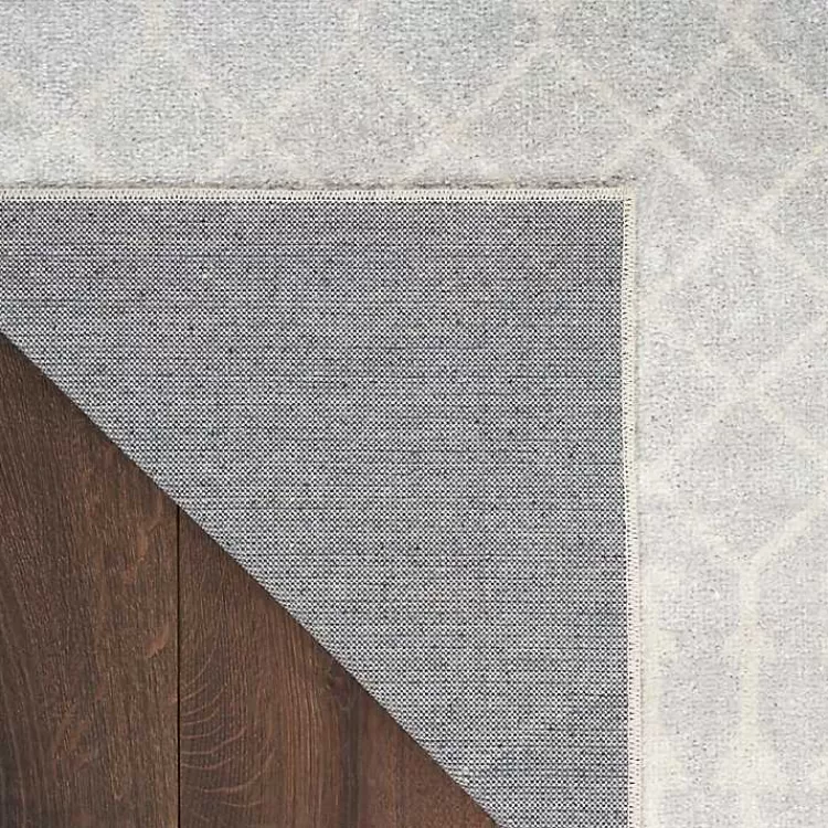 Gray and Ivory Moroccan Trellis Area Rug, 7x9>Kirklands Home Flash Sale