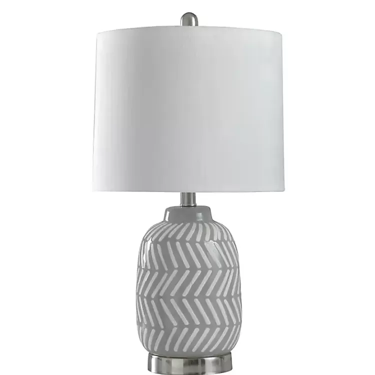 Gray and Etched Table Lamp>Kirklands Home Best Sale