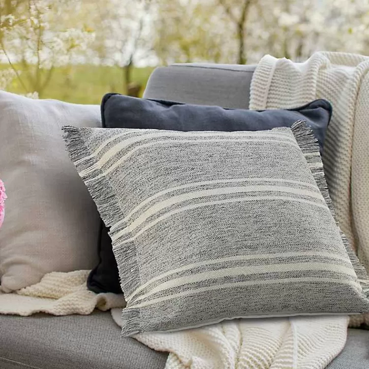 gray_and_white_triple_stripe_outdoor_pillow_5.webp Gray and White Triple Stripe Outdoor Pillow>Kirklands Home Hot