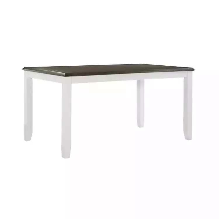 Gray and White Two-Toned Wood Dining Table>Kirklands Home New