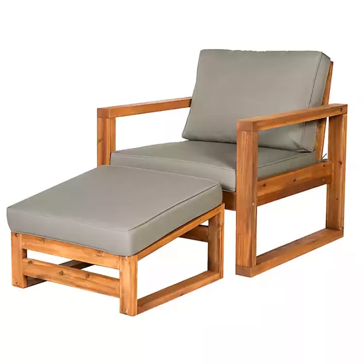 gray_and_wood_pc_outdoor_chair_and_ottoman_set_2.webp Gray and Wood 2-pc. Outdoor Chair and Ottoman Set>Kirklands Home Discount