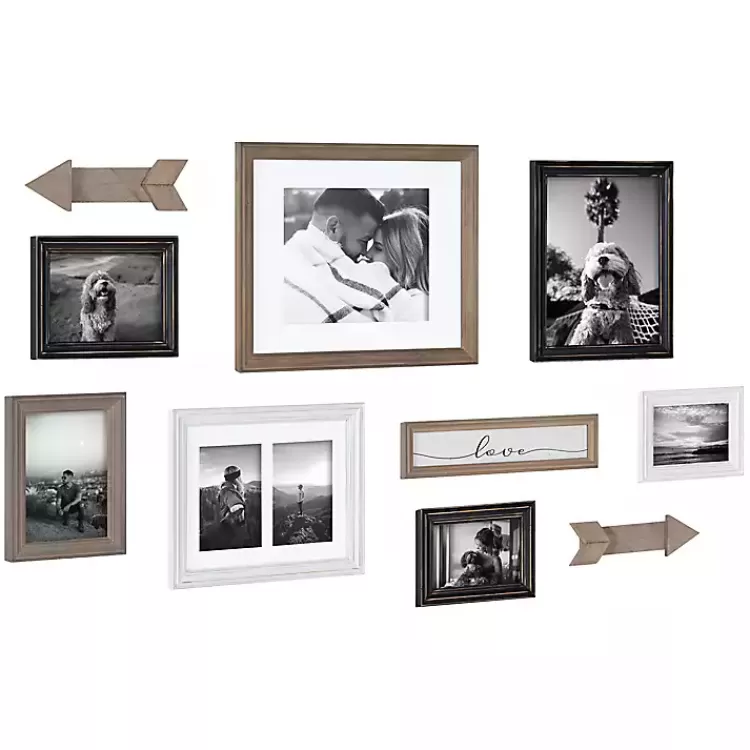 Gray Arrow 10-pc. Gallery Wall Picture Frame Set>Kirklands Home Store