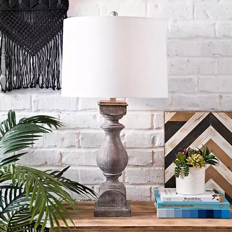 Gray Balustrade Table Lamp>Kirklands Home Discount
