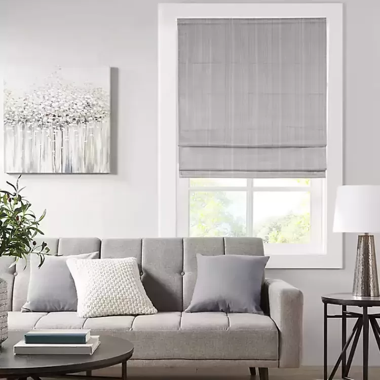 Basketweave Cordless Roman Shade, 35 in.>Kirklands Home Fashion