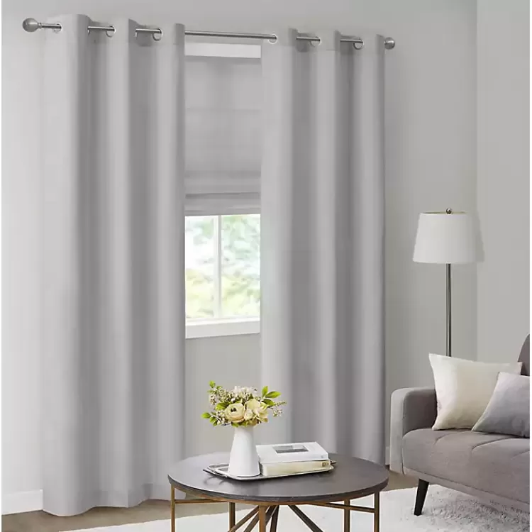 Basketweave Curtain Panel Set, 84 in>Kirklands Home Online