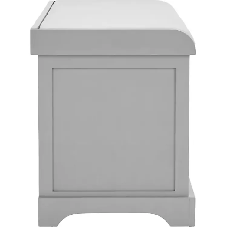 gray_bench_with_woven_storage_baskets_5.webp Bench with Woven Storage Baskets>Kirklands Home Cheap