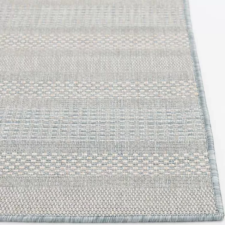 Blue Elletta Indoor/Outdoor Area Rug, 2x7>Kirklands Home Outlet