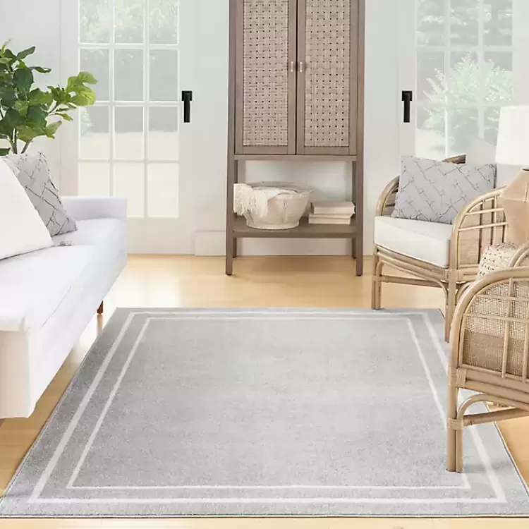 gray_bordered_indooroutdoor_area_rug_x_8-2.webp Bordered Indoor/Outdoor Area Rug, 5x7>Kirklands Home Cheap
