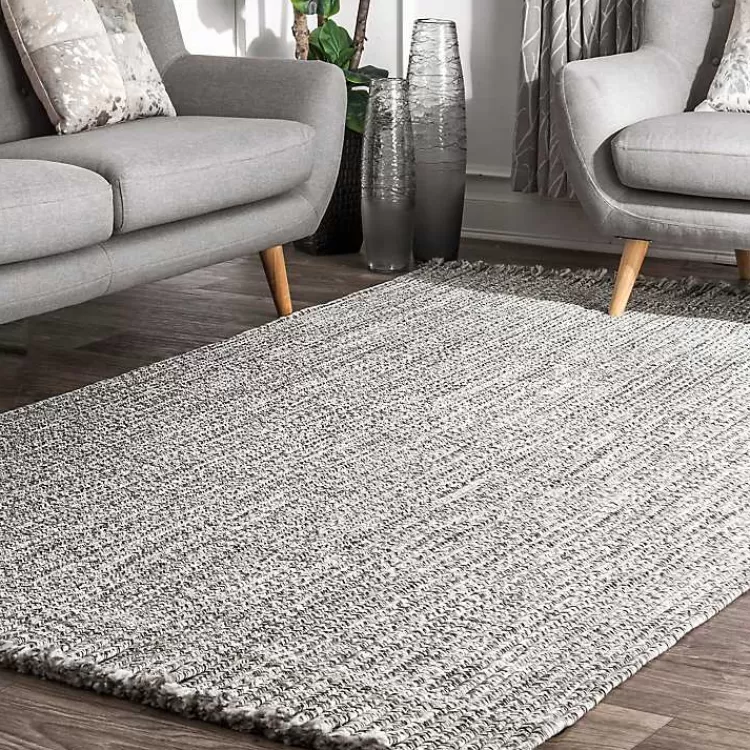 Braided Area Rug with Tassels, 10x14>Kirklands Home Sale