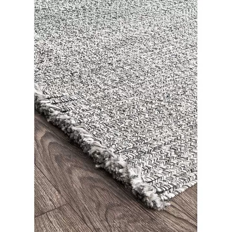 gray_braided_area_rug_with_tassels_x_4.webp Braided Area Rug with Tassels, 10x14>Kirklands Home Sale