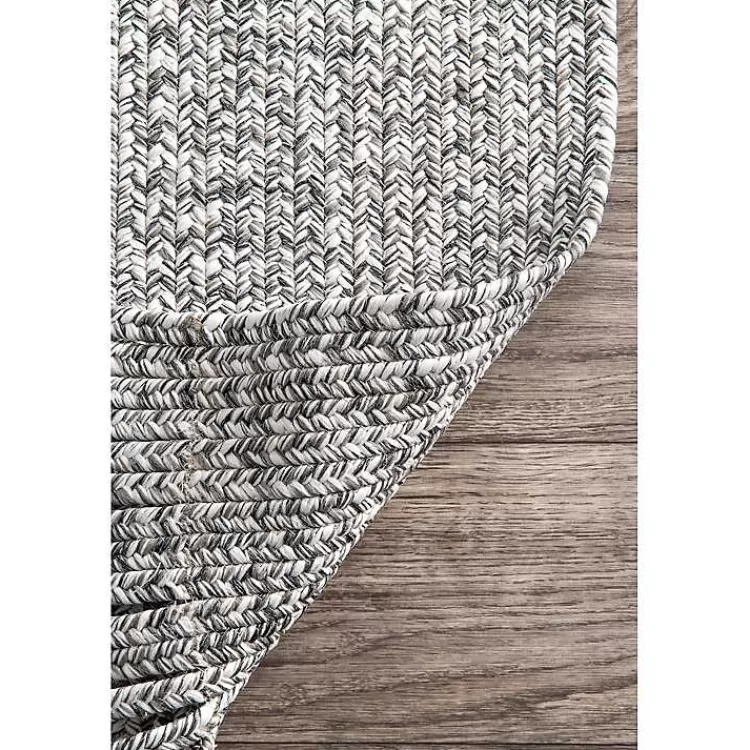 gray_braided_area_rug_with_tassels_x_6.webp Braided Area Rug with Tassels, 10x14>Kirklands Home Sale