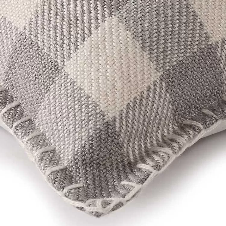 gray_buffalo_check_stitched_outdoor_throw_pillow_4.webp Gray Buffalo Check Stitched Outdoor Throw Pillow>Kirklands Home Outlet